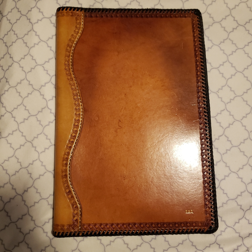 Antique R.M.S. leather book
